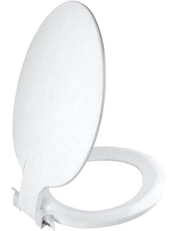 ام تي ار غطاء مقعد مرحاض دائري بلاستيكي من إم تي آر مونيت (مقاس قياسي، أبيض) - Image 3